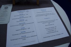 Spielbank Bad Fussing Gastronomie menu