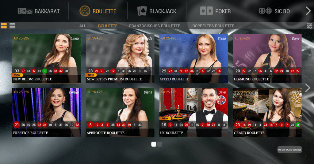 Die Live Roulette Spiele bei Playtech Limited
