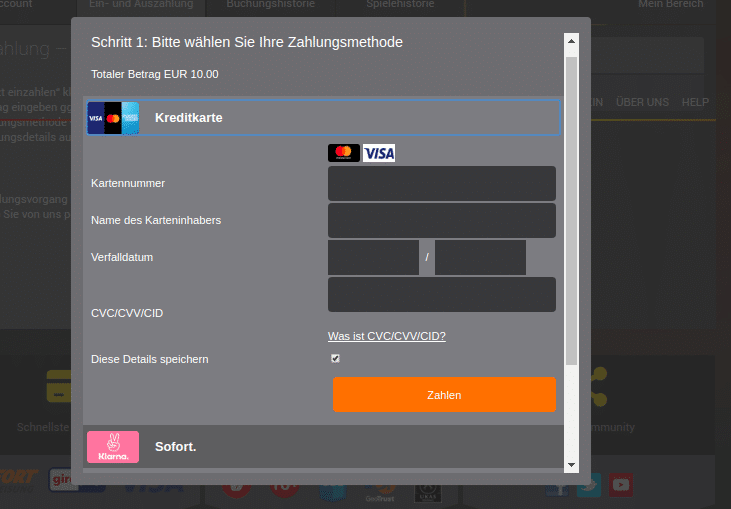 Einzahlung Stake7 Casino