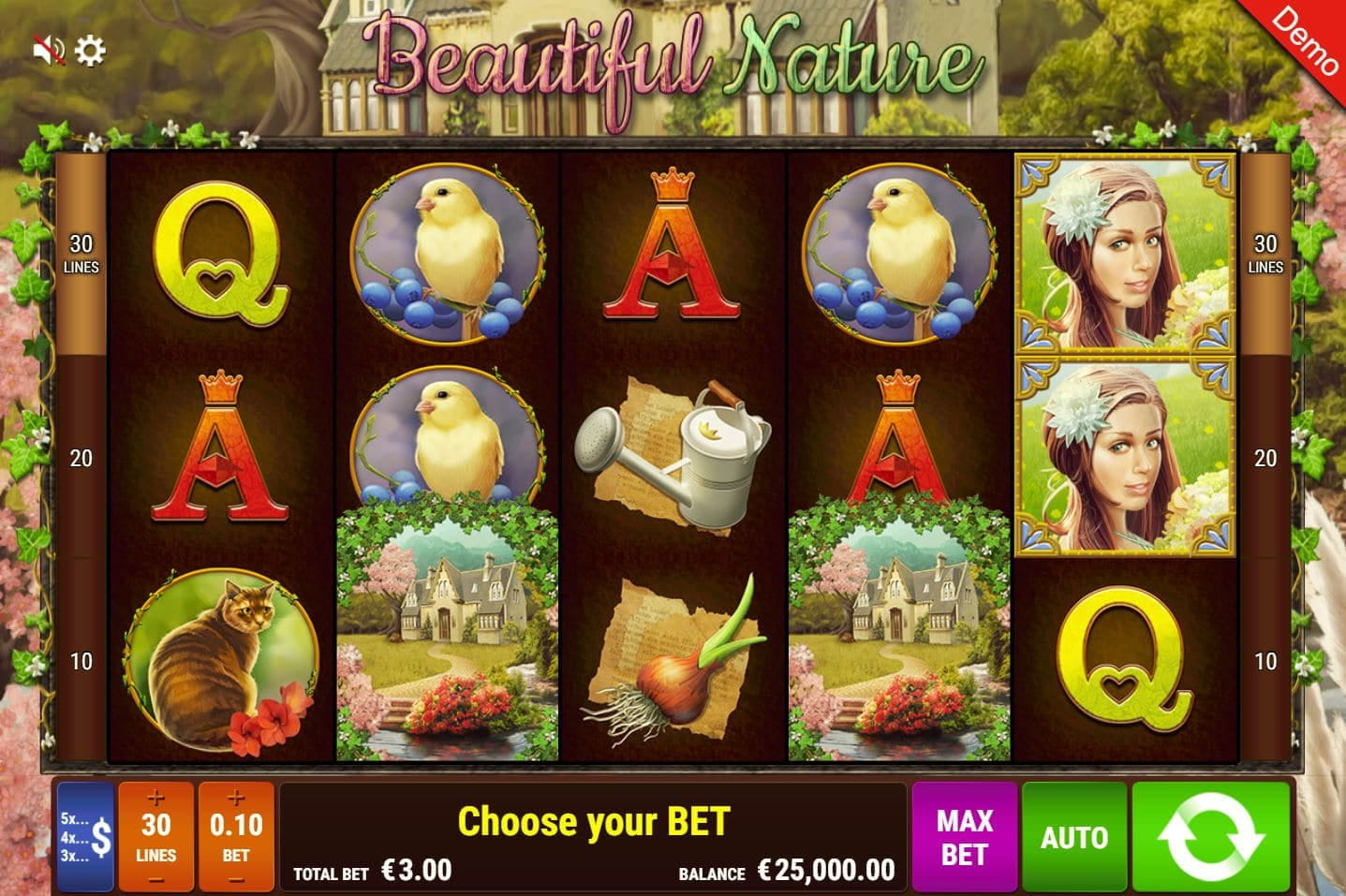 Beautiful Nature Slot Spielautomat mit Bonus in Online Casinos spielen