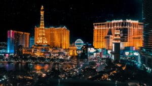 Las Vegas bei Nacht.