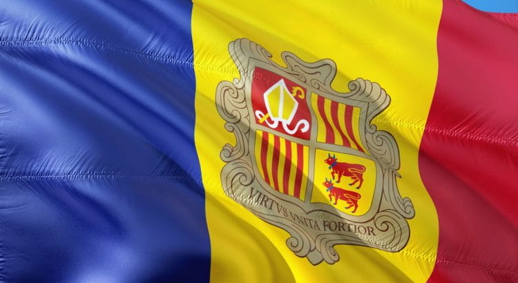 Flagge Andorras.