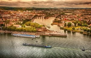 Panoramablick auf Sachsen.