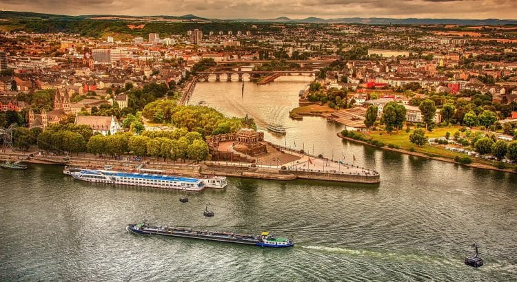 Panoramablick auf Sachsen.