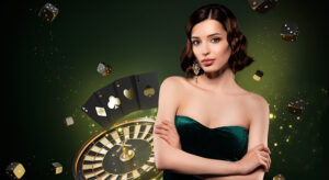 Croupiers an einem Blackjack Tisch