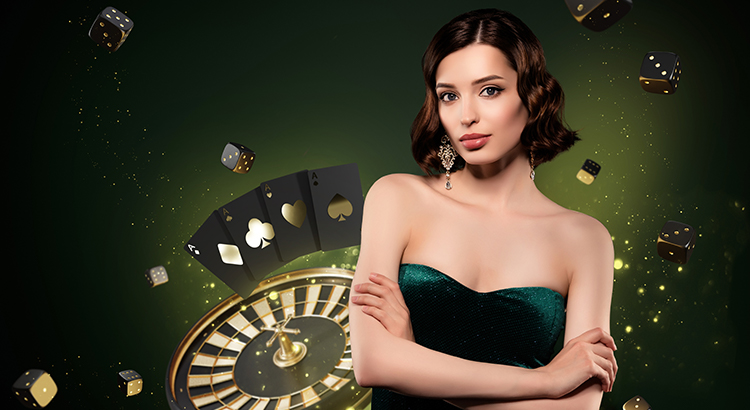 Croupiers an einem Blackjack Tisch