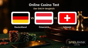 Online Casino Test DACH Vergleich Symbolbild