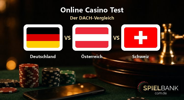 Casino-Tests im DACH-Vergleich: Warum dasselbe Casino in Deutschland, Österreich und der Schweiz anders abschneidet