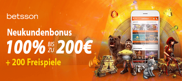 Betsson Casino Bonusangebot