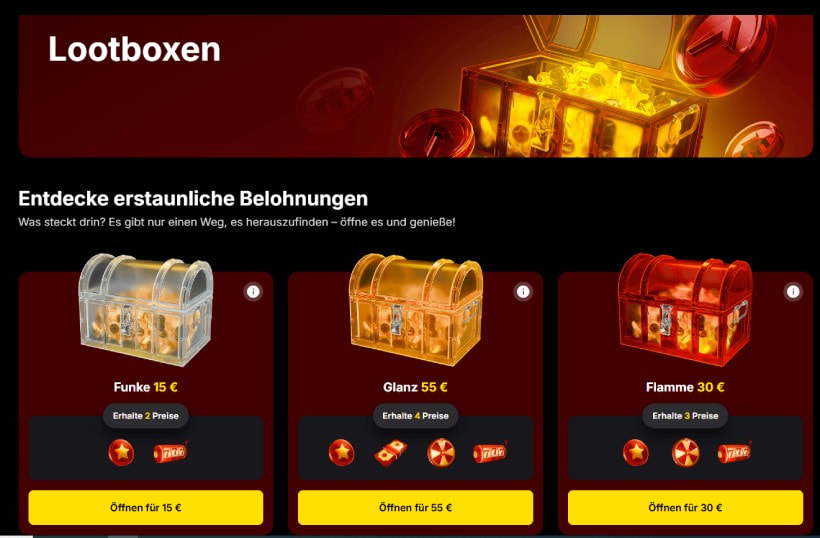 Eine Lootbox als Bonus-Belohnung