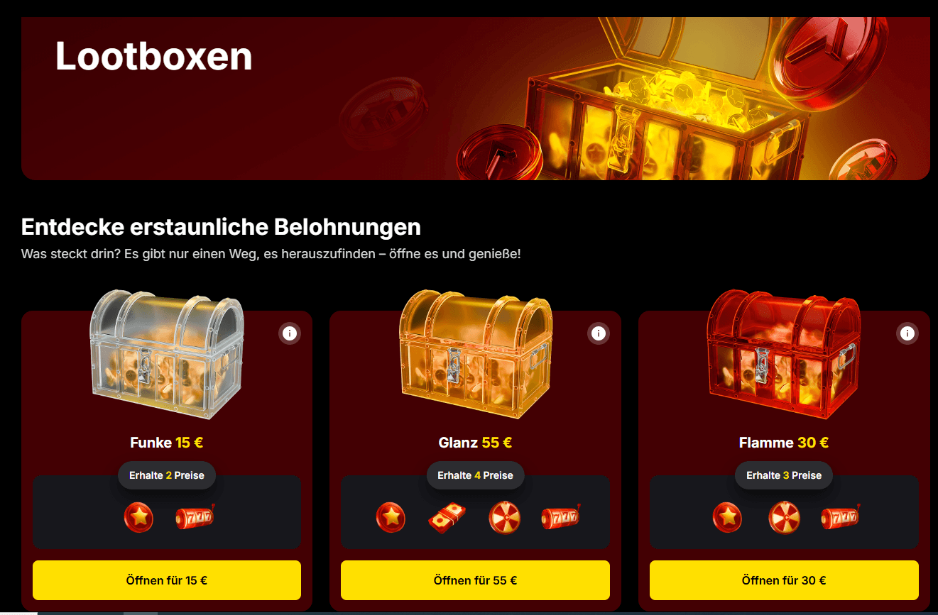 Eine Lootbox als Bonus-Belohnung
