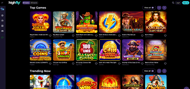 HighFlyBet casino website