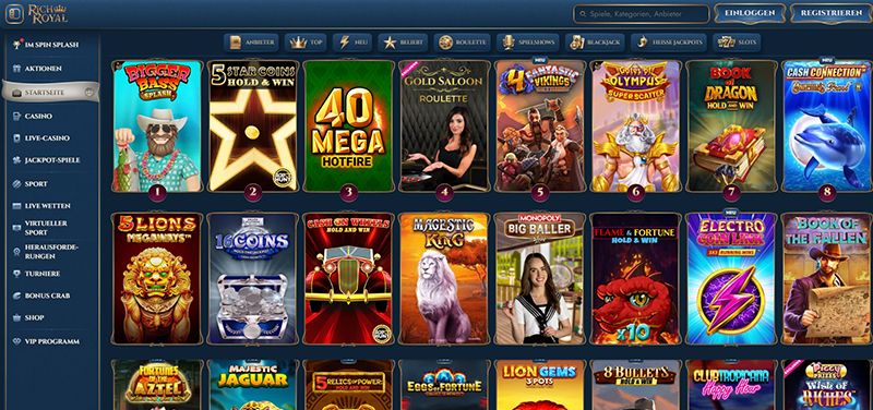 RichRoyal Casino website