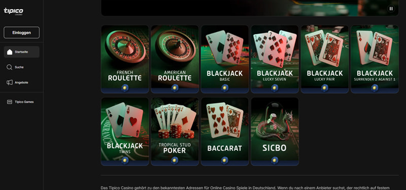 Tipico casino website