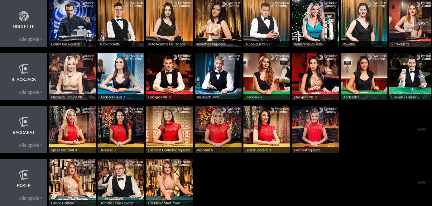 Viks Casino Live Lobby