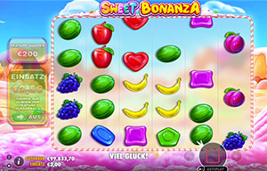 Kaskaden-Walzen beim Slot Sweet Bonanza